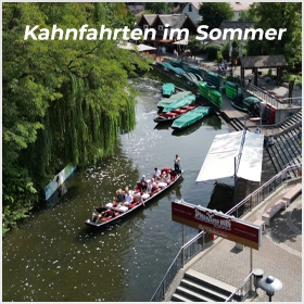 Kahnfahrten im Sommer